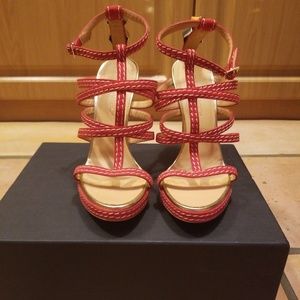 Dsquared2 Red Sandals New In Box